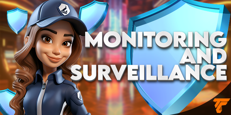 Security Girl on Monitoring Surveillance in TC Lottery Official