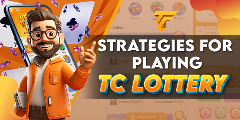 man showing strategies for playing TC LOTTERY